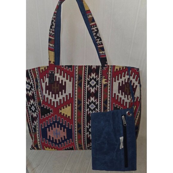 Ash & Sara Tapestry Large  tote NEW, No tag - Picture 5 of 7